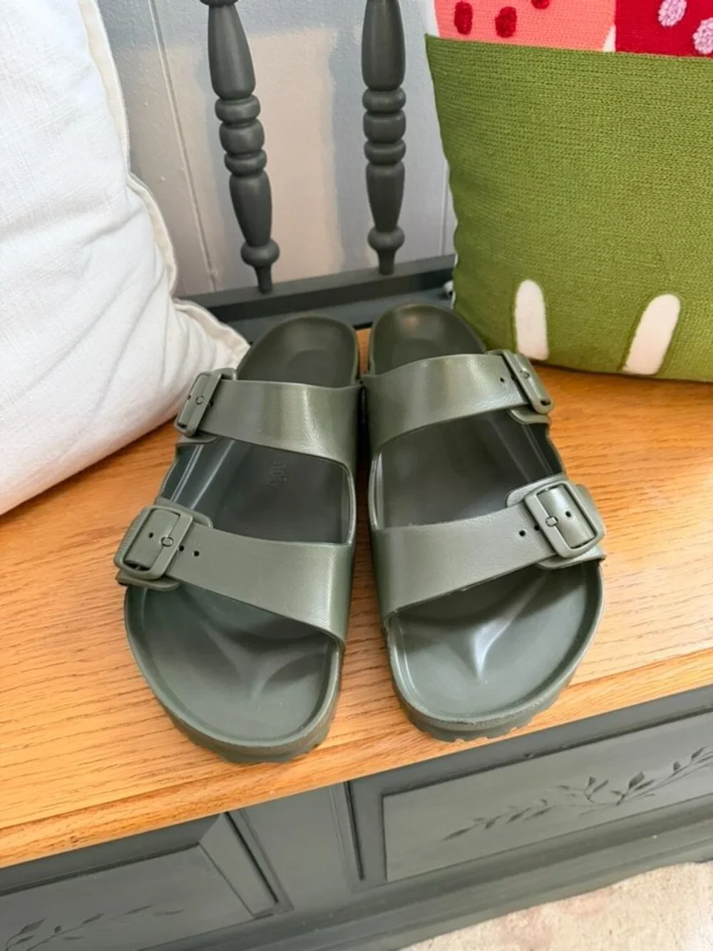 Birkenstock Men's Arizona EVA Sandal - Olive - Size 45